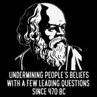 Funny Socrates The Socratic Method Classical Philosophy Drawstring Bag