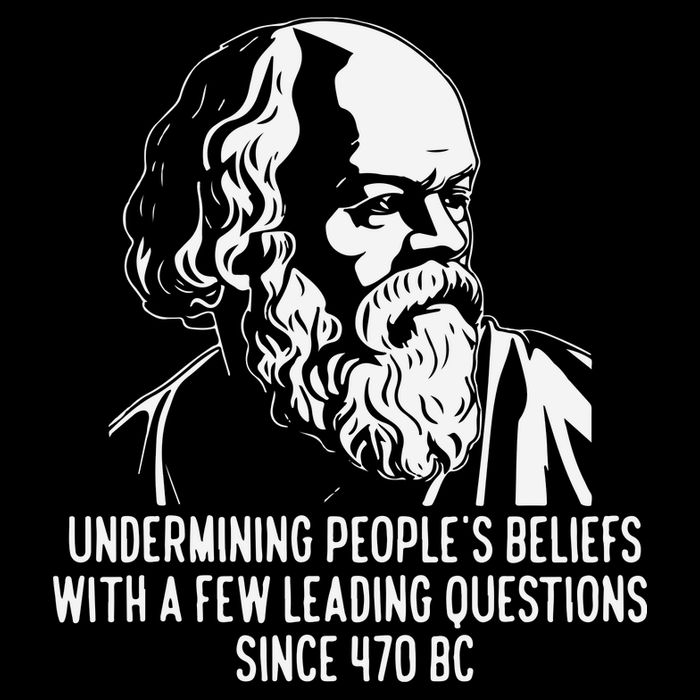 Funny Socrates The Socratic Method Classical Philosophy Drawstring Bag