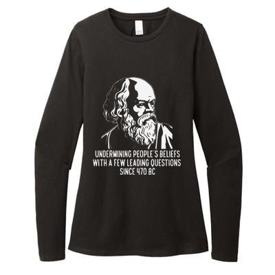 Funny Socrates The Socratic Method Classical Philosophy Womens CVC Long Sleeve Shirt