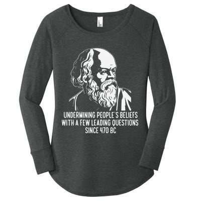 Funny Socrates The Socratic Method Classical Philosophy Women's Perfect Tri Tunic Long Sleeve Shirt