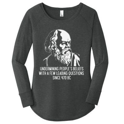 Funny Socrates The Socratic Method Classical Philosophy Women's Perfect Tri Tunic Long Sleeve Shirt