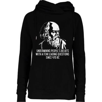 Funny Socrates The Socratic Method Classical Philosophy Womens Funnel Neck Pullover Hood