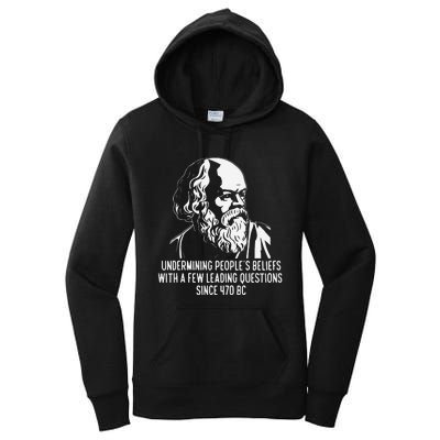 Funny Socrates The Socratic Method Classical Philosophy Women's Pullover Hoodie