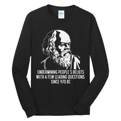 Funny Socrates The Socratic Method Classical Philosophy Tall Long Sleeve T-Shirt