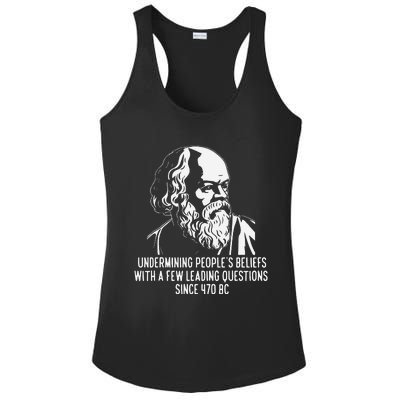 Funny Socrates The Socratic Method Classical Philosophy Ladies PosiCharge Competitor Racerback Tank