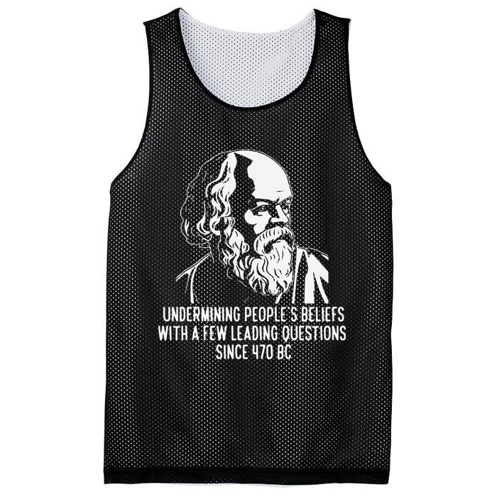 Funny Socrates The Socratic Method Classical Philosophy Mesh Reversible Basketball Jersey Tank