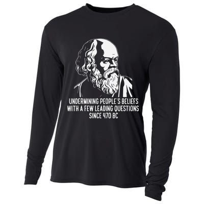 Funny Socrates The Socratic Method Classical Philosophy Cooling Performance Long Sleeve Crew