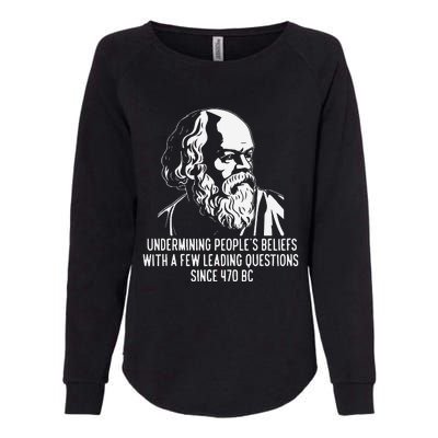 Funny Socrates The Socratic Method Classical Philosophy Womens California Wash Sweatshirt