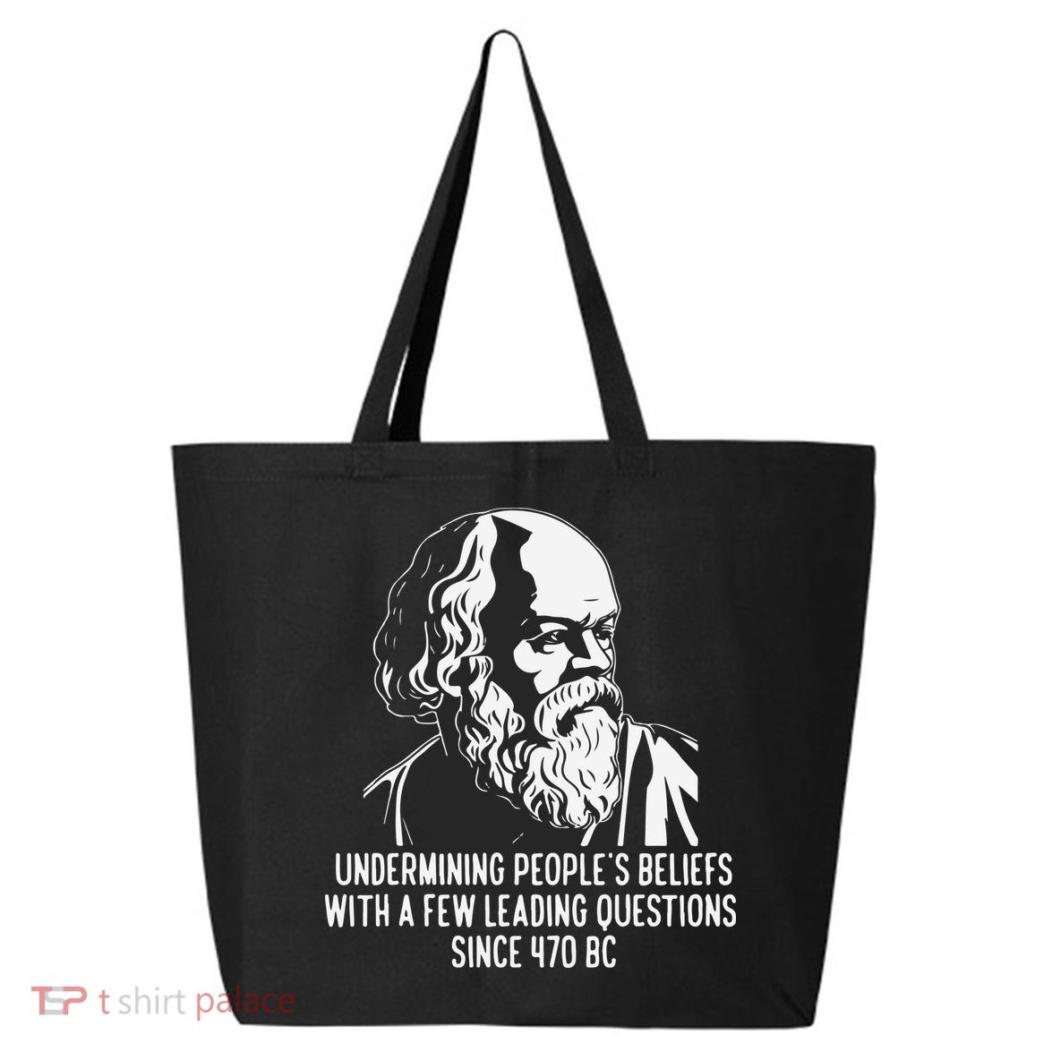 Funny Socrates The Socratic Method Classical Philosophy 25L Jumbo Tote