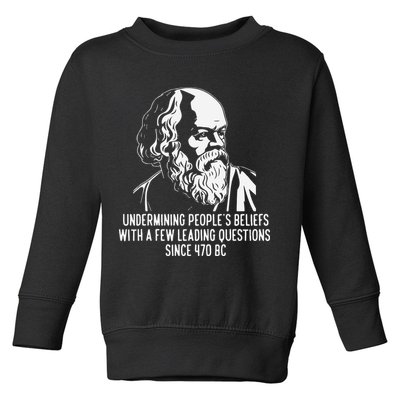 Funny Socrates The Socratic Method Classical Philosophy Toddler Sweatshirt