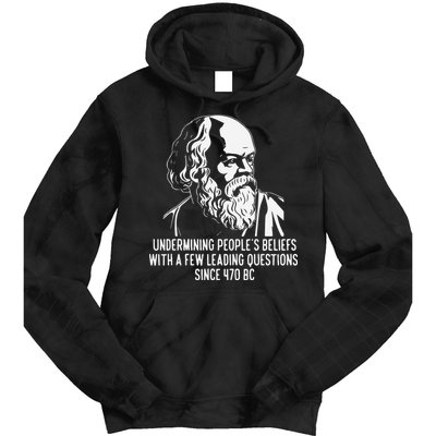 Funny Socrates The Socratic Method Classical Philosophy Tie Dye Hoodie