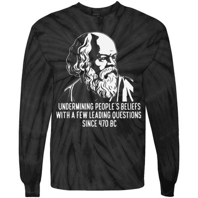 Funny Socrates The Socratic Method Classical Philosophy Tie-Dye Long Sleeve Shirt