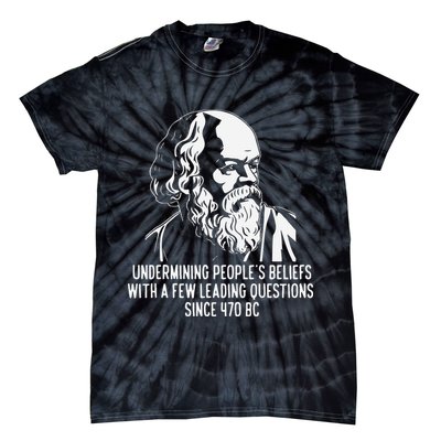 Funny Socrates The Socratic Method Classical Philosophy Tie-Dye T-Shirt