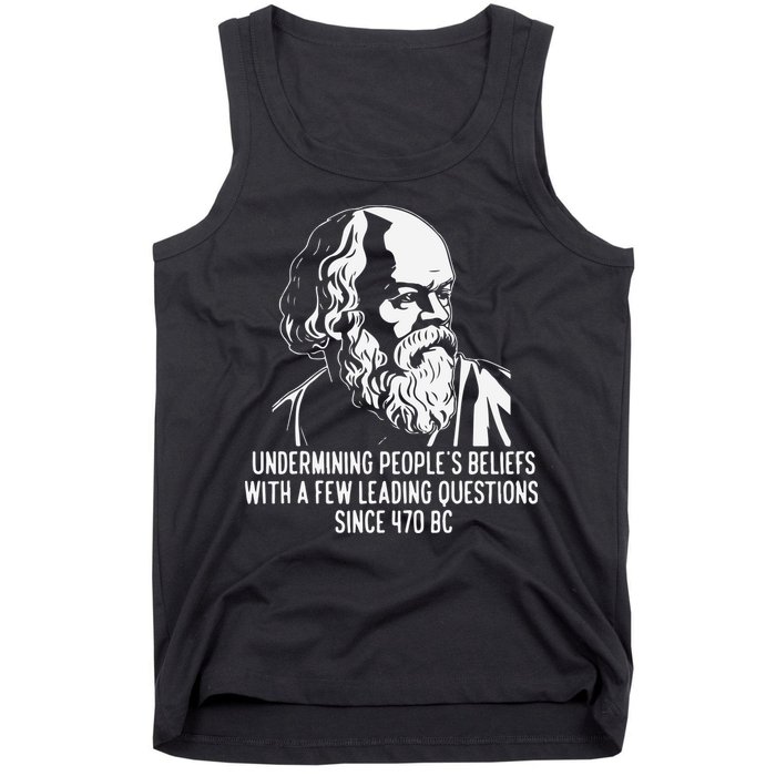 Funny Socrates The Socratic Method Classical Philosophy Tank Top