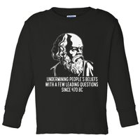Funny Socrates The Socratic Method Classical Philosophy Toddler Long Sleeve Shirt