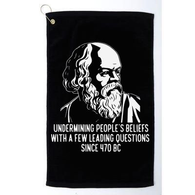 Funny Socrates The Socratic Method Classical Philosophy Golf Towel