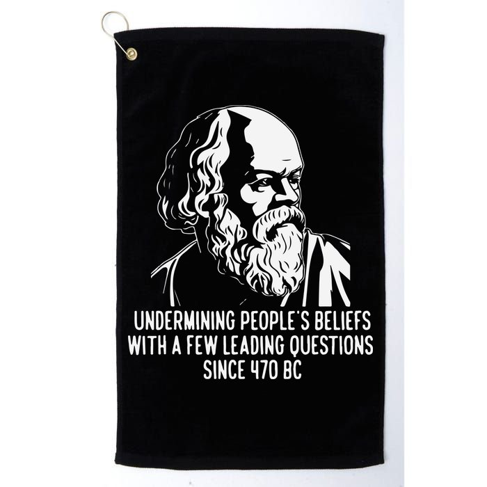 Funny Socrates The Socratic Method Classical Philosophy Golf Towel