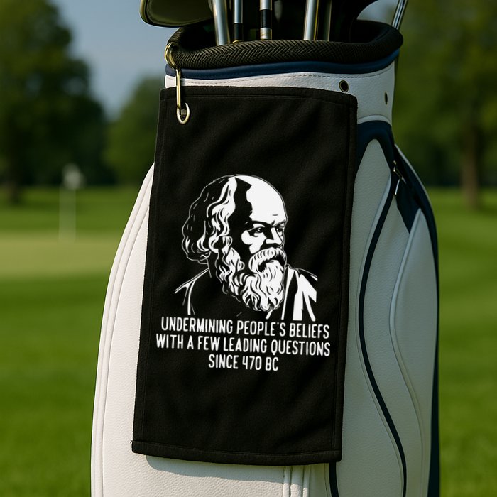 Funny Socrates The Socratic Method Classical Philosophy Golf Towel