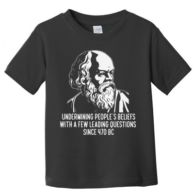 Funny Socrates The Socratic Method Classical Philosophy Toddler T-Shirt