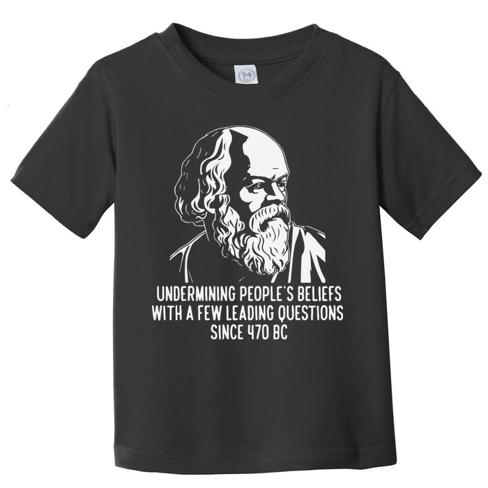 Funny Socrates The Socratic Method Classical Philosophy Toddler T-Shirt