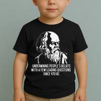 Funny Socrates The Socratic Method Classical Philosophy Toddler T-Shirt