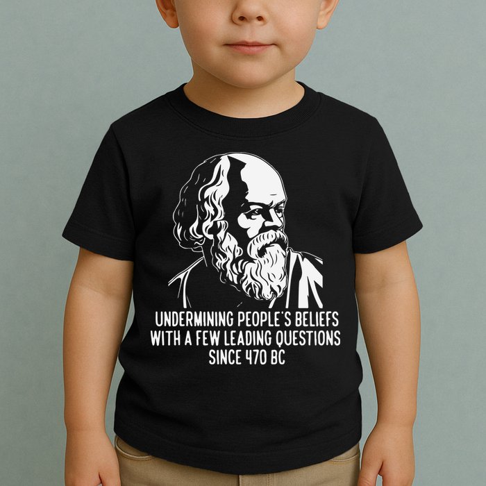 Funny Socrates The Socratic Method Classical Philosophy Toddler T-Shirt