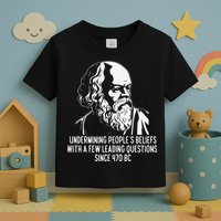 Funny Socrates The Socratic Method Classical Philosophy Toddler T-Shirt