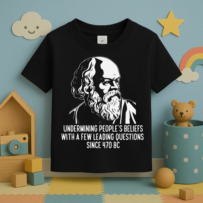 Funny Socrates The Socratic Method Classical Philosophy Toddler T-Shirt