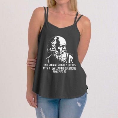 Funny Socrates The Socratic Method Classical Philosophy Women's Strappy Tank