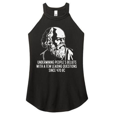 Funny Socrates The Socratic Method Classical Philosophy Women's Perfect Tri Rocker Tank