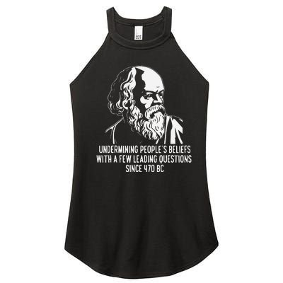 Funny Socrates The Socratic Method Classical Philosophy Women’s Perfect Tri Rocker Tank