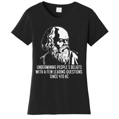 Funny Socrates The Socratic Method Classical Philosophy Women's T-Shirt