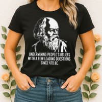 Funny Socrates The Socratic Method Classical Philosophy Womens T-Shirt