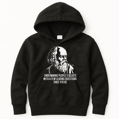 Funny Socrates The Socratic Method Classical Philosophy Kids Hoodie