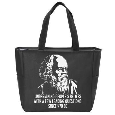 Funny Socrates The Socratic Method Classical Philosophy Zip Tote Bag