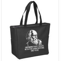 Funny Socrates The Socratic Method Classical Philosophy Zip Tote Bag