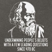 Funny Socrates The Socratic Method Classical Philosophy Cotton Canvas Backpack