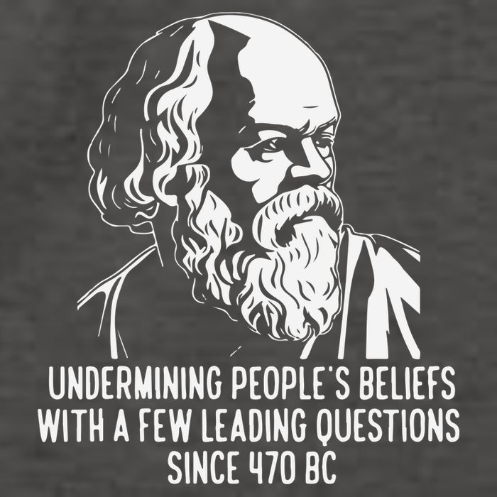 Funny Socrates The Socratic Method Classical Philosophy Vector Backpack