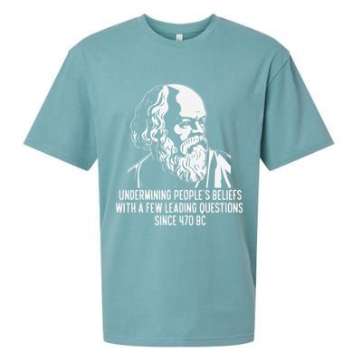 Funny Socrates The Socratic Method Classical Philosophy Sueded Cloud Jersey T-Shirt