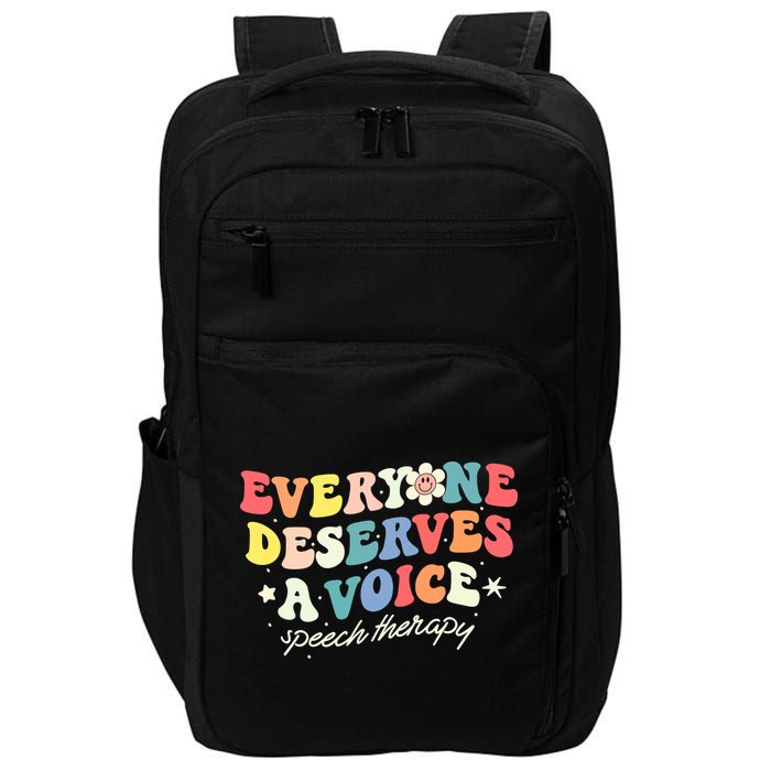 Funny Speech Therapy Speech Language Pathologist SLP Team Impact Tech Backpack