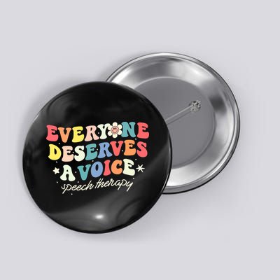 Funny Speech Therapy Speech Language Pathologist SLP Team Button