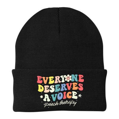 Funny Speech Therapy Speech Language Pathologist SLP Team Knit Cap Winter Beanie