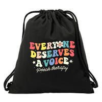 Funny Speech Therapy Speech Language Pathologist SLP Team Drawstring Bag