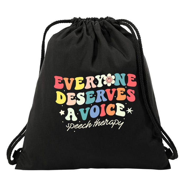 Funny Speech Therapy Speech Language Pathologist SLP Team Drawstring Bag