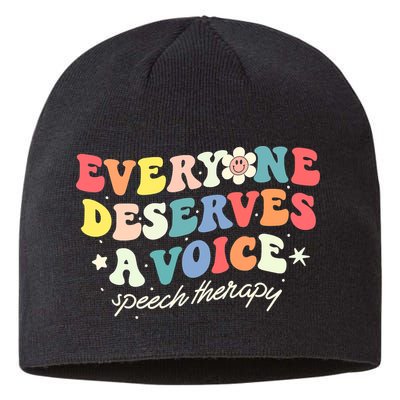 Funny Speech Therapy Speech Language Pathologist SLP Team Sustainable Beanie