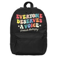 Funny Speech Therapy Speech Language Pathologist SLP Team 16 in Basic Backpack