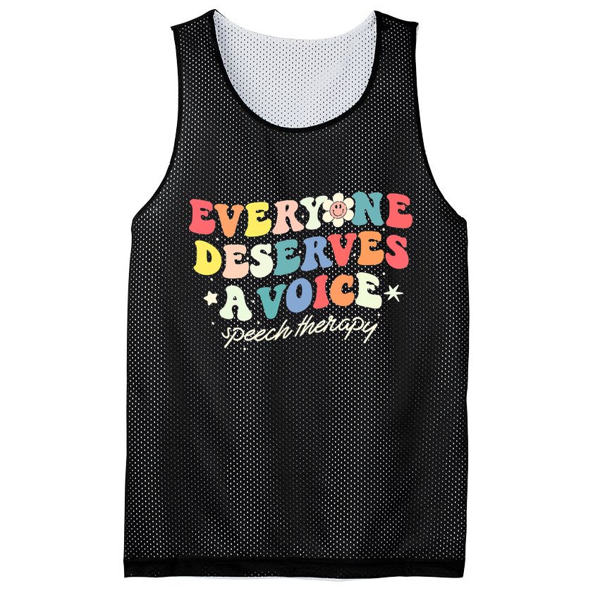 Funny Speech Therapy Speech Language Pathologist SLP Team Mesh Reversible Basketball Jersey Tank