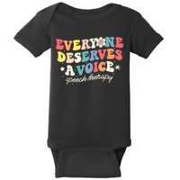 Funny Speech Therapy Speech Language Pathologist SLP Team Baby Bodysuit