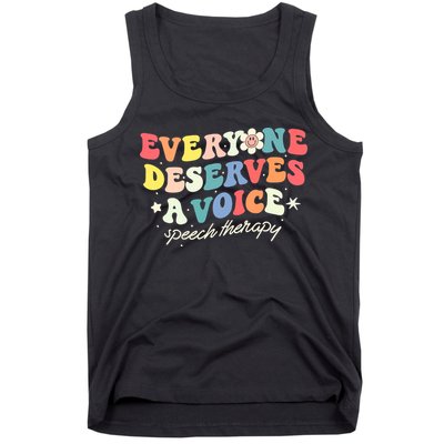 Funny Speech Therapy Speech Language Pathologist SLP Team Tank Top