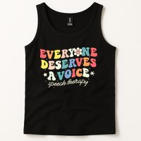 Funny Speech Therapy Speech Language Pathologist SLP Team Tank Top